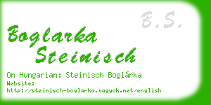 boglarka steinisch business card